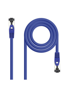 Nanocable Cable de Red Latiguillo Cat.8.1 2GHz LSZH SSTP AWG26, Azul, 1 m