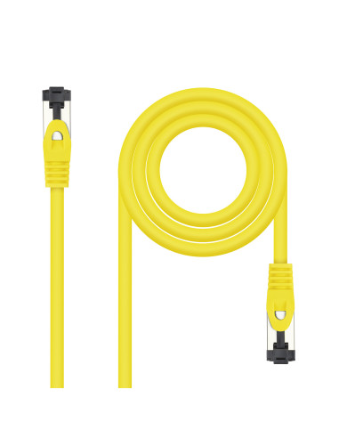 Nanocable Cable de Red Latiguillo Cat.8.1 2GHz LSZH SSTP AWG26, Amarillo, 1 m