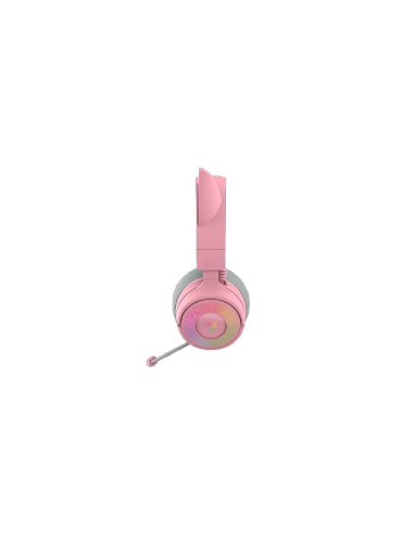 Razer Kraken Kitty V3 Pro - Quartz Auriculares Inalámbrico y alámbrico Diadema Juego USB tipo A Bluetooth Rosa
