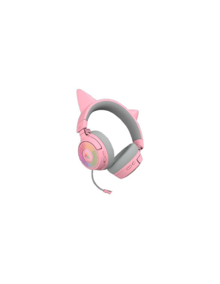 Razer Kraken Kitty V3 Pro - Quartz Auriculares Inalámbrico y alámbrico Diadema Juego USB tipo A Bluetooth Rosa