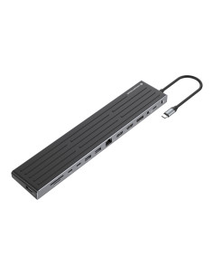 Conceptronic DONN32B base para portátil y replicador de puertos Alámbrico USB 3.2 Gen 1 (3.1 Gen 1) Type-C Gris, Plata 2
