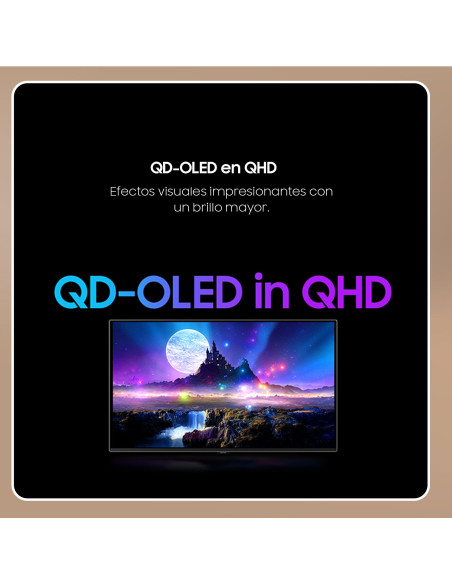 Samsung Monitor Gaming 27" Odyssey G6 G60SF QHD 500Hz Plano