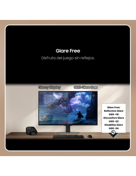 Samsung Monitor Gaming 27" Odyssey G6 G60SF QHD 500Hz Plano