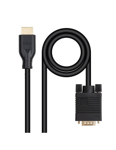 Nanocable Cable conversor VGA M a HDMI M, Negro, 1.8m
