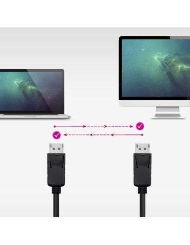 Nanocable Cable DisplayPort 1.4 CCS, DP M - DP M, Negro, 1 m