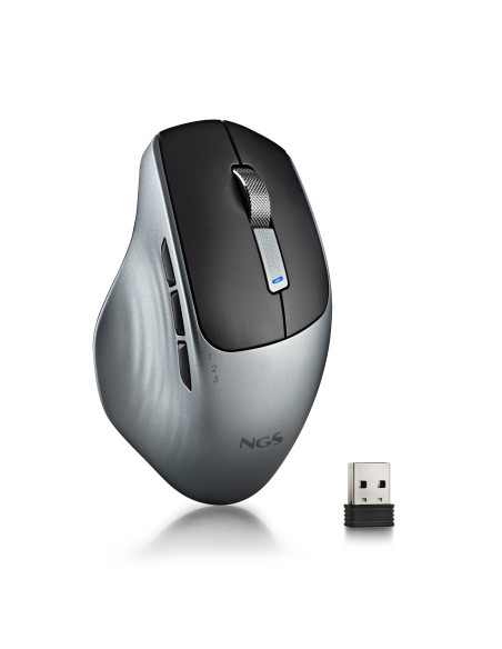 NGS LUSH-RB ratón Oficina mano derecha RF inalámbrico Óptico 1600 DPI