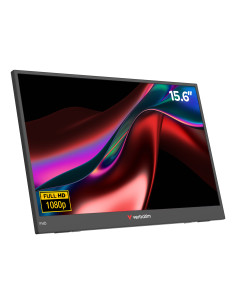 Verbatim Portable 15.6" FHD Monitor LIGHT Monitor portátil Negro 39,6 cm (15.6") LCD 1920 x 1080 Pixeles