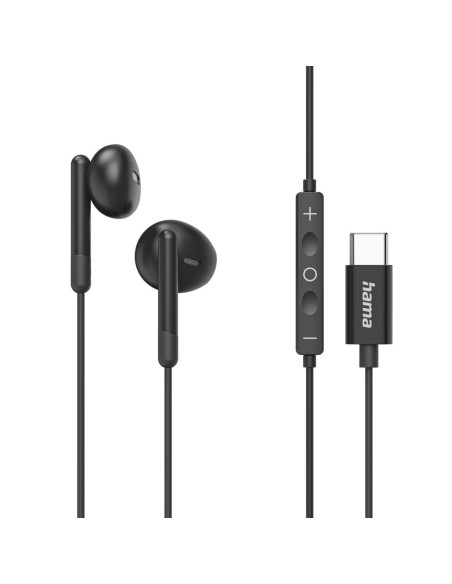 Hama Classy Auriculares Alámbrico Dentro de oído Llamadas Música USB Tipo C Negro