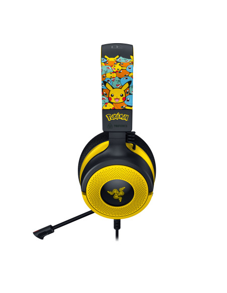 Razer Kraken V4 X Pokemon Auriculares Alámbrico Diadema Juego USB Type-C   USB Type-A Negro, Amarillo