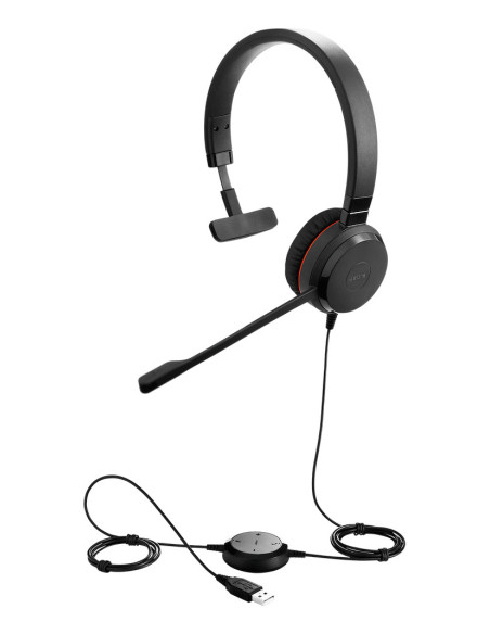 Jabra Evolve 30 II Auriculares Alámbrico Diadema Oficina Centro de llamadas USB Type-C   USB Type-A Negro