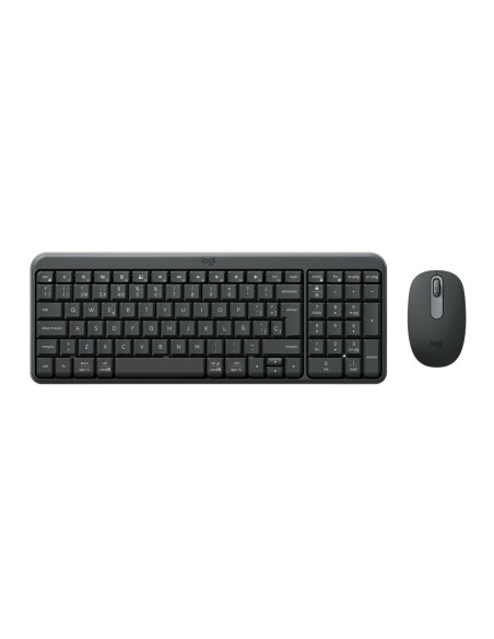 Logitech MK250 Compact Bluetooth Wireless Combo teclado Ratón incluido Universal RF Wireless + Bluetooth QWERTY Español Grafito