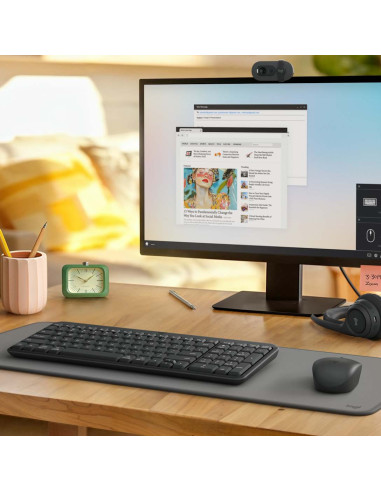 Logitech MK250 Compact Bluetooth Wireless Combo teclado Ratón incluido Universal RF Wireless + Bluetooth QWERTY Español Grafito