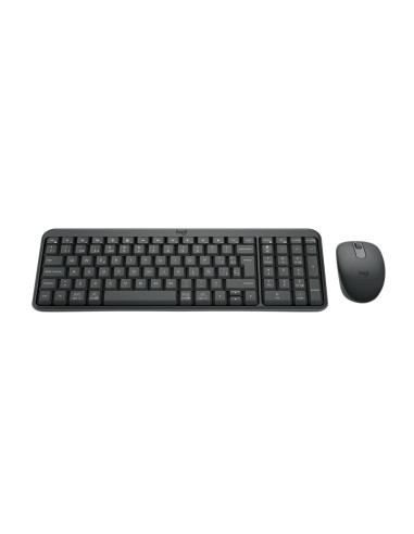Logitech MK250 Compact Bluetooth Wireless Combo teclado Ratón incluido Universal RF Wireless + Bluetooth QWERTY Español Grafito