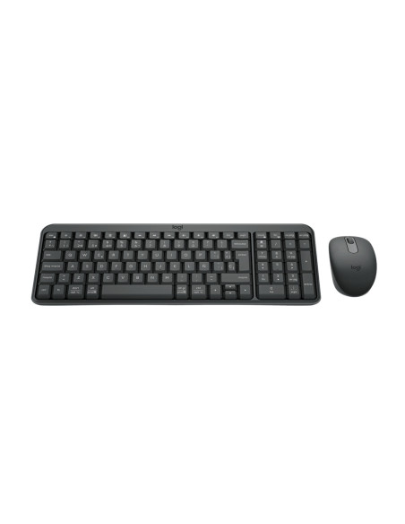 Logitech MK250 Compact Bluetooth Wireless Combo teclado Ratón incluido Universal RF Wireless + Bluetooth QWERTY Español Grafito