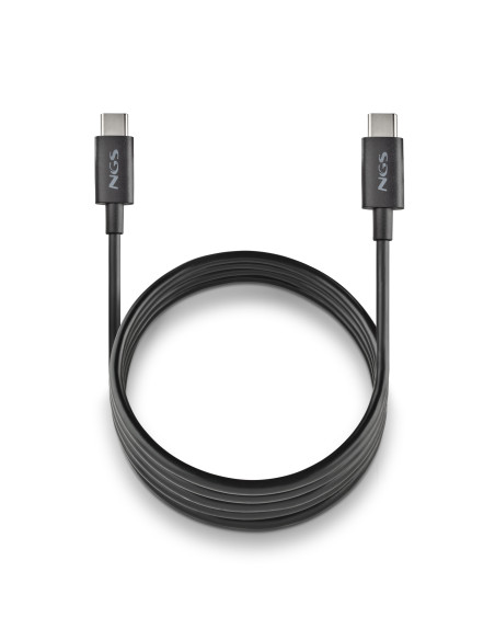 NGS ZYRO 60W-1 cable USB USB 2.0 1 m USB C Negro