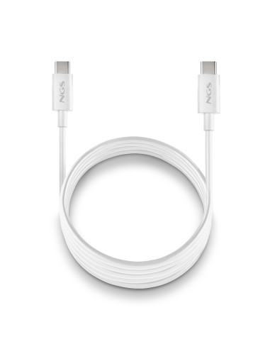 NGS ZYRO 60W-1 cable USB USB 2.0 1 m USB C Blanco