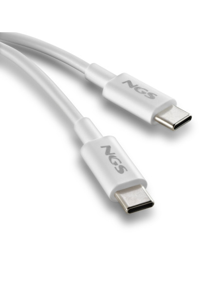 NGS ZYRO 60W-1 cable USB USB 2.0 1 m USB C Blanco