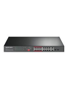 Mercusys 16-PORT 10 100MBPS+ 2-PORT GB RCK 16-PORT POE+ No administrado Fast Ethernet (10 100) Energía sobre Ethernet (PoE)