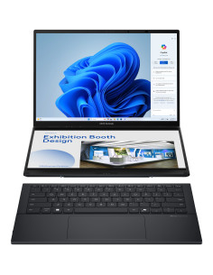 ASUS Zenbook Duo OLED UX8406CA-PZ166X - Ordenador Portátil 14" WQXGA+ 120Hz (Intel Core Ultra 9 285H, 32GB RAM, 1TB SSD, Arc