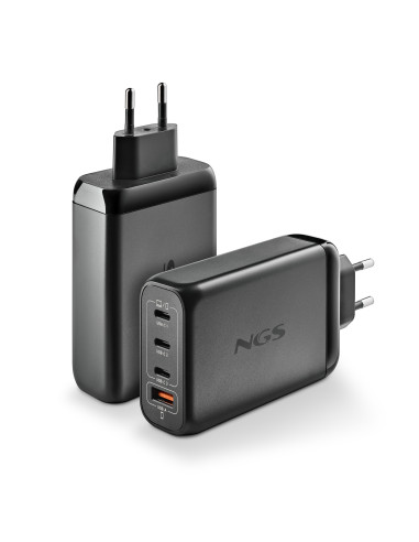 NGS BUD 140W Universal Negro Corriente alterna Carga rápida Interior