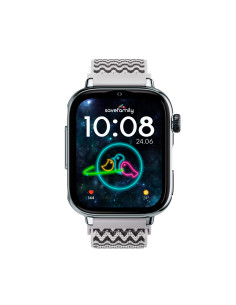 SaveFamily 8436628090031 Relojes inteligentes y deportivos 5,08 cm (2") AMOLED 20 mm Digital Pantalla táctil Plata Wifi 2