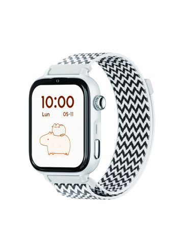 SaveFamily 8436628090161 Relojes inteligentes y deportivos 5,08 cm (2") AMOLED 20 mm Digital Pantalla táctil Blanco Wifi GPS