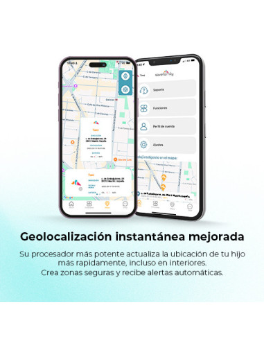 SaveFamily 8436628090161 Relojes inteligentes y deportivos 5,08 cm (2") AMOLED 20 mm Digital Pantalla táctil Blanco Wifi GPS