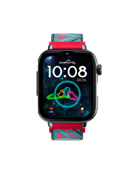 SaveFamily 8436628090093 Relojes inteligentes y deportivos 5,08 cm (2") AMOLED 20 mm Digital Pantalla táctil Negro Wifi GPS