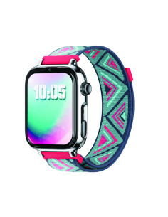 SaveFamily 8436628090055 Relojes inteligentes y deportivos 5,08 cm (2") AMOLED 20 mm Digital Pantalla táctil Plata