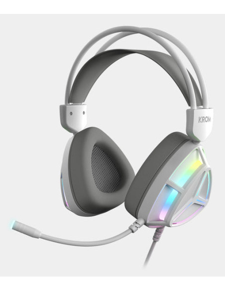 Krom NXKROMKLASS teclado Ratón incluido Juego USB QWERTY Inglés Blanco