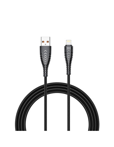 VEGER -A LIGHTNING 2.0 1.2M NEGRO cable USB USB 2.0 1,2 m USB C USB A