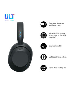 Sony WHULT900NB auricular y casco Auriculares Inalámbrico y alámbrico Diadema Llamadas Música Bluetooth Negro 2