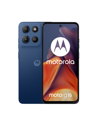 Motorola moto g15 17,1 cm (6.72") SIM doble Android 15 4G USB Tipo C 8 GB 512 GB 5200 mAh Marina