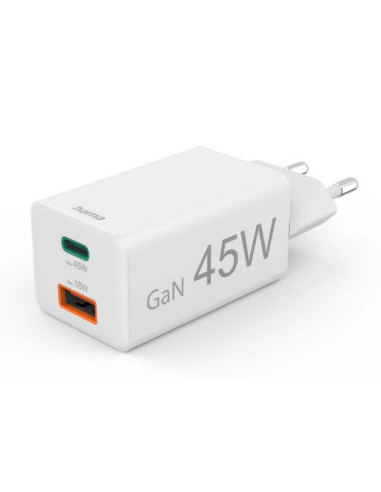 Hama 00201993 cargador de dispositivo móvil Teléfono móvil, Portátil, Smartphone, Tableta Blanco Corriente alterna Carga rápida