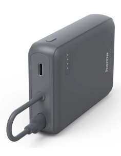 Hama Travel Polímero de litio 10000 mAh Antracita