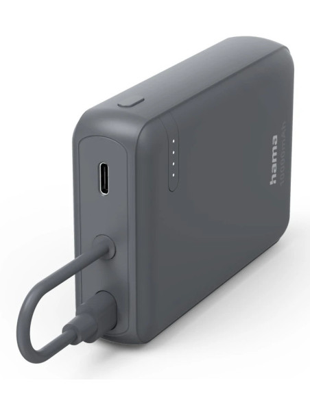 Hama Travel Polímero de litio 10000 mAh Antracita