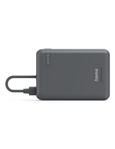 Hama Travel Polímero de litio 10000 mAh Antracita