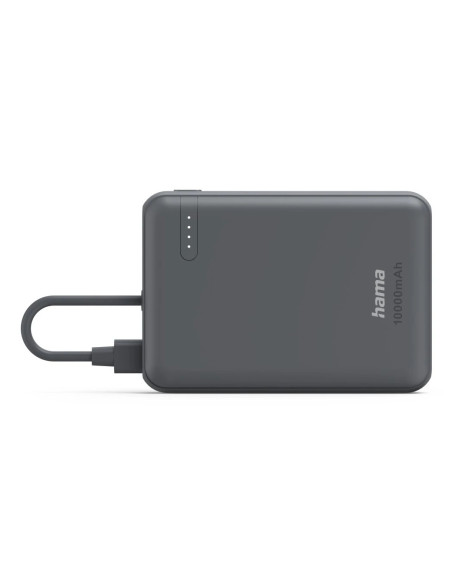 Hama Travel Polímero de litio 10000 mAh Antracita