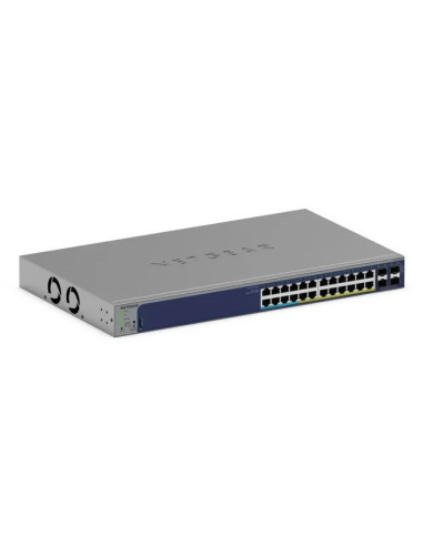 NETGEAR GS728TXUP Gestionado Gigabit Ethernet (10 100 1000) Energía sobre Ethernet (PoE) 1U Gris