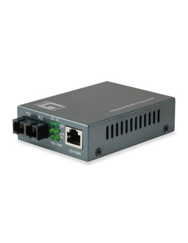 LevelOne FVT-1104 convertidor de medio 100 Mbit s 1310 nm Monomodo Negro