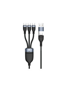 Conceptronic ETTA06B15C cable USB USB 2.0 1,5 m USB A USB C 3 x USB C Negro