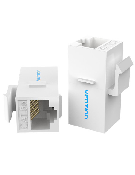 Vention Adaptador Conector RJ45 VDD-B07-W Cat5 UTP  RJ45 Hembra - RJ45 Hembra  Blanco