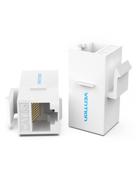 Vention Adaptador Conector RJ45 VDD-B07-W Cat5 UTP  RJ45 Hembra - RJ45 Hembra  Blanco