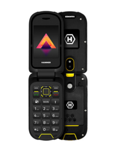 HAMMER BOW LTE teléfono móvil 6,1 cm (2.4") Negro, Amarillo Teléfono resistente