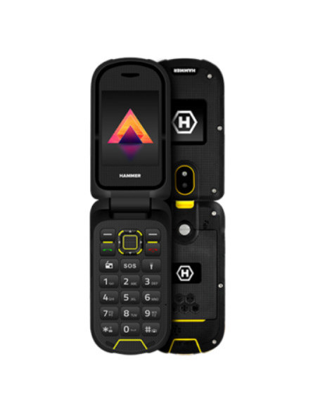 HAMMER BOW LTE teléfono móvil 6,1 cm (2.4") Negro, Amarillo Teléfono resistente