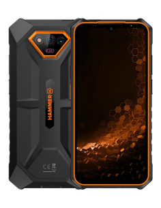 HAMMER Iron V 16,5 cm (6.5") SIM doble Android 13 4G USB Tipo C 6 GB 64 GB 6320 mAh Negro, Naranja