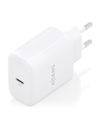 AISENS Cargador GaN 45W, 1xUSB-C PD3.0, Blanco