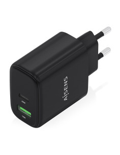 AISENS Cargador GaN 45W, 1xUSB-C PD3.0 QC4.0, 1xUSB-A QC3.0, Negro 2