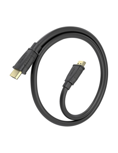 AISENS Cable HDMI V2.1 CCS Ultra Alta Velocidad   HEC 8K@60Hz 48Gbps, A M-A M, Negro, 0.5m