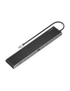 AISENS USB-C Dock 13 en 1, USB-C A 2xHDMI, 1xDisplayPort, 1xRJ45, 3xUSB-A, 2xUSB-C, 1xUSB-C PD, 1xSD, 1xMicro SD, 1xAudio, 2